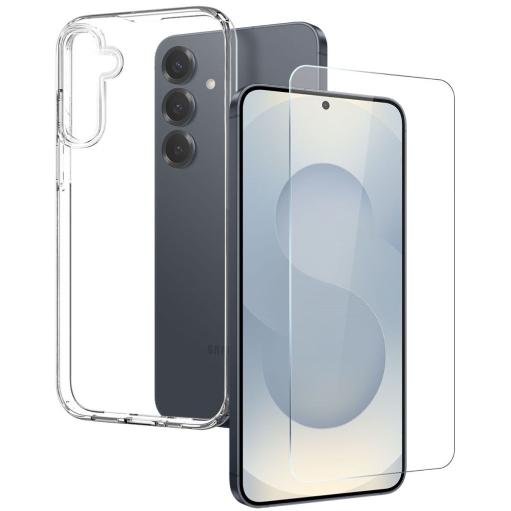 NORTHJO Samsung Galaxy S25 FE Case & Screen Protector - Transparent — NORTHJO