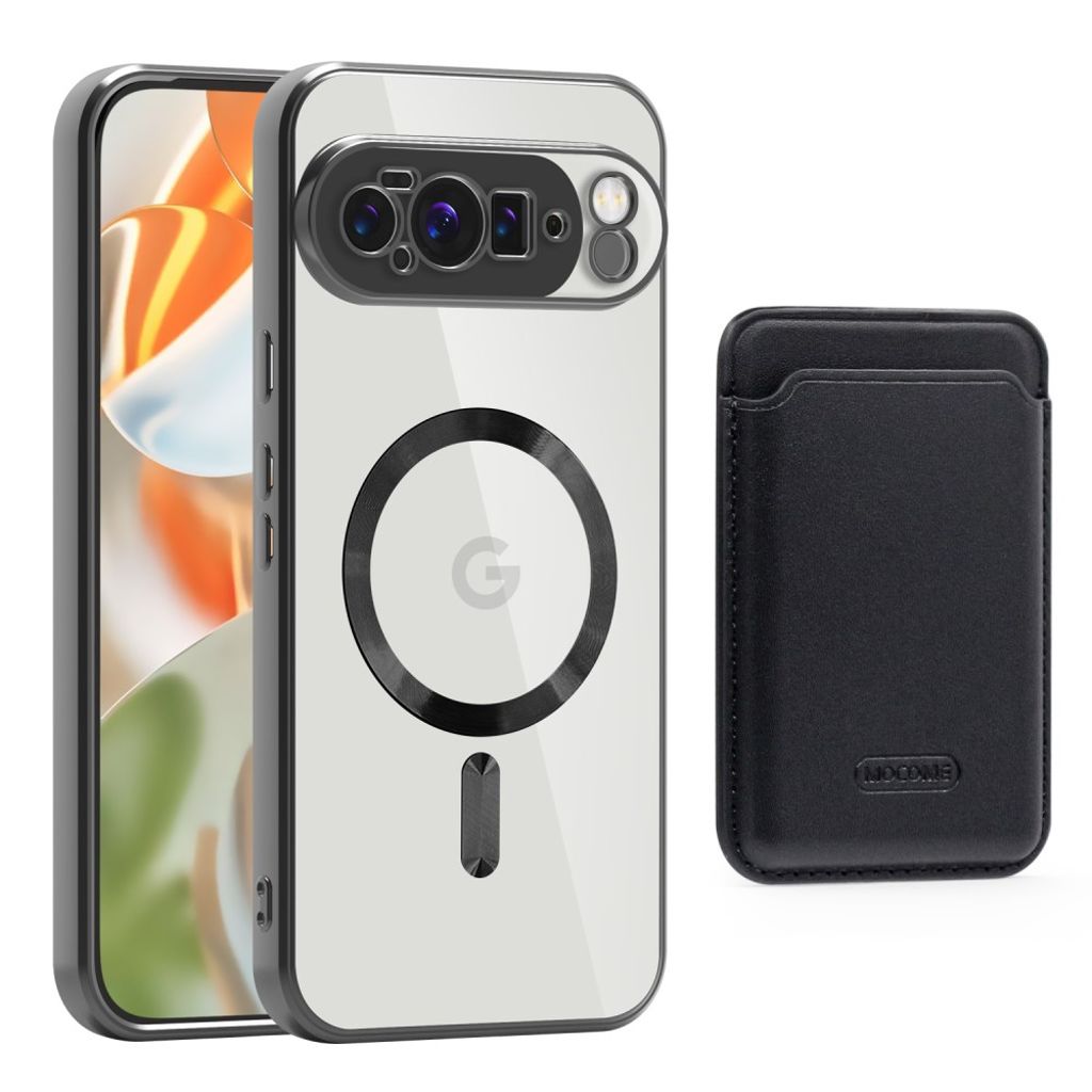 Google Pixel 10 Pro XL Case with Wallet - Black
