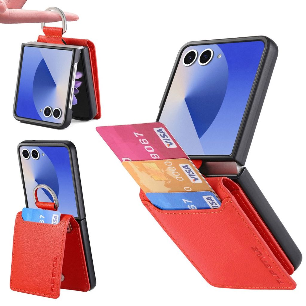 Samsung Galaxy Z Flip7 5G Case with ring holder - Orange — Samsung