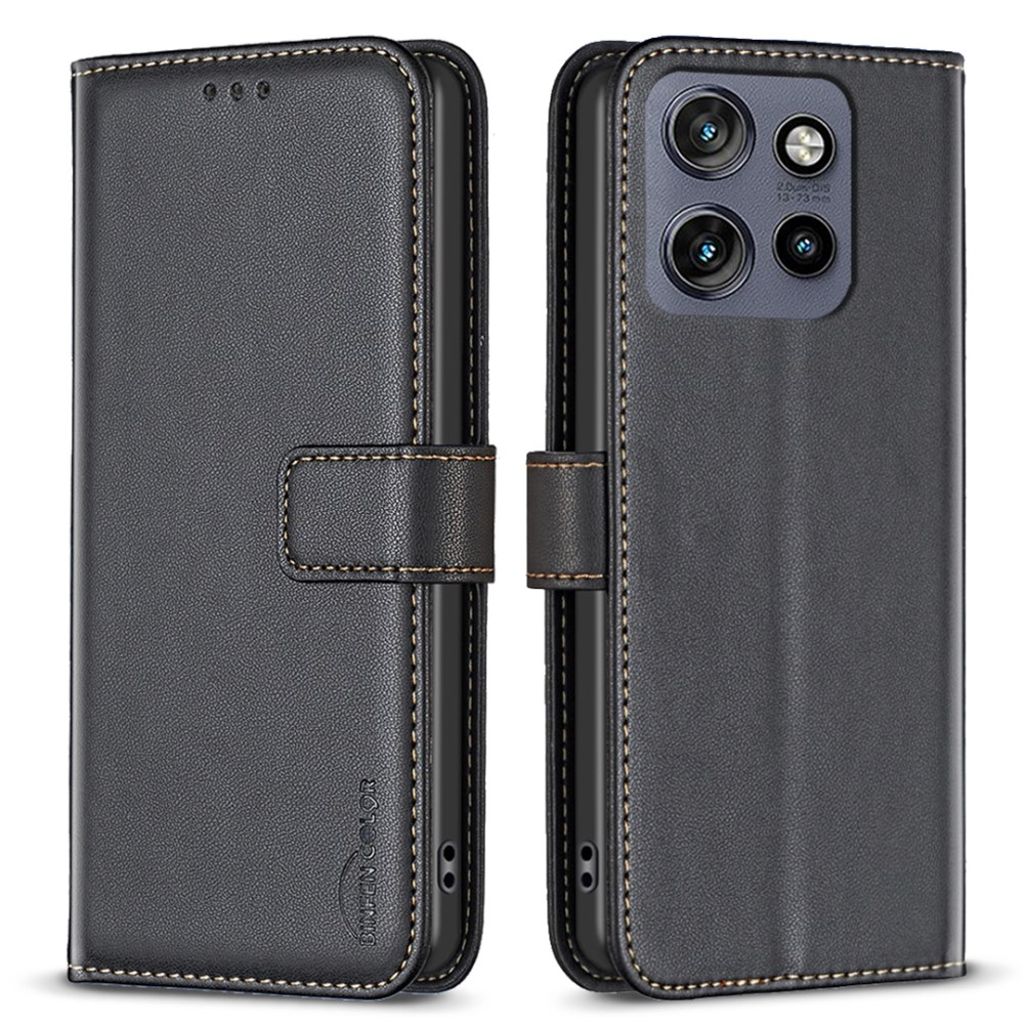 BINFEN COLOR Motorola Edge 50 Neo 5G Wallet cover - Black — BINFEN