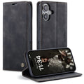 CASEME iPhone 17 Wallet Cover with Card Slots - Black