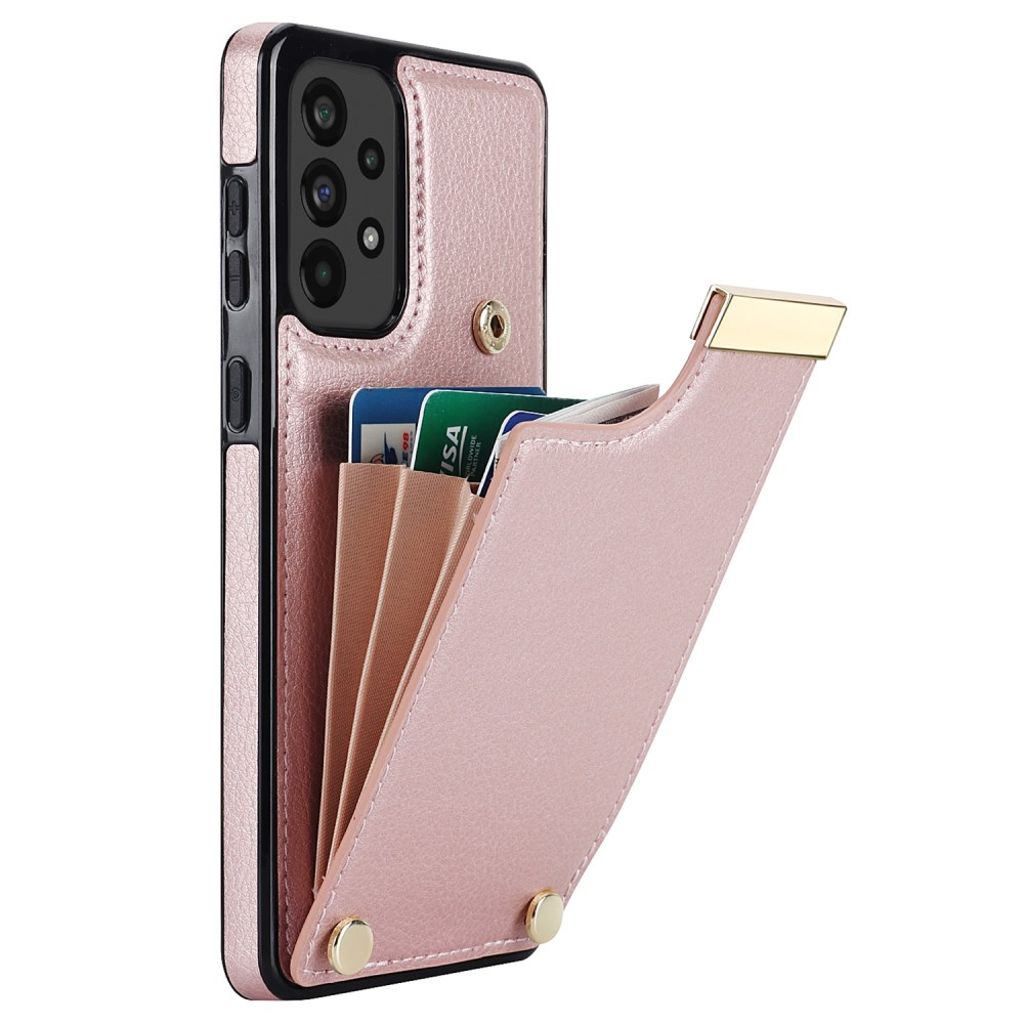 Samsung Galaxy A53 5G Case with card holder - Rose Gold