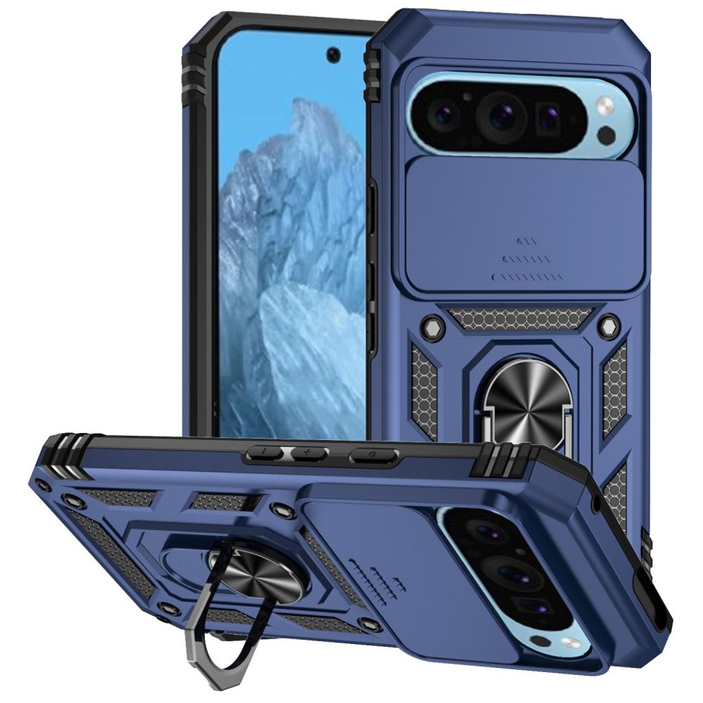 Google Pixel 10 Pro / 10 / 9 / 9 Pro Case with Stand - Blue — Google