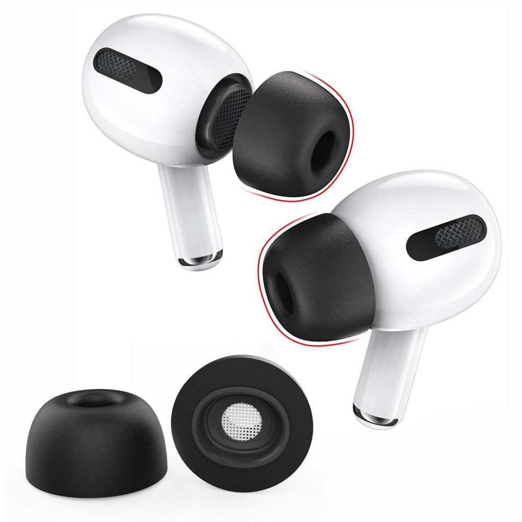 AHASTYLE Earpads for Apple AirPods Pro/Pro 2, Size S - Black
