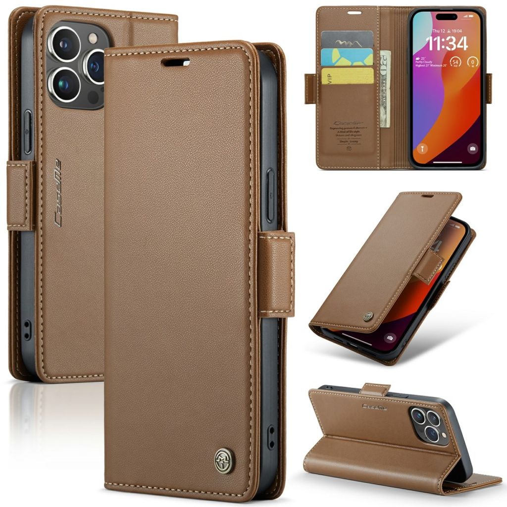 CASEME 023 Series iPhone 16 Pro cover - Brown — CASEME