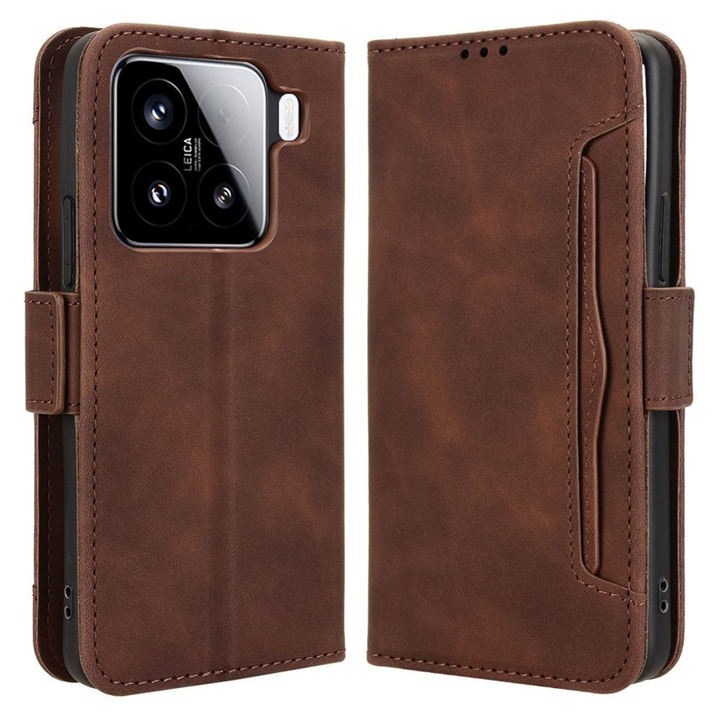 Xiaomi 15 Pro Cover with Wallet - Brown — Xiaomi