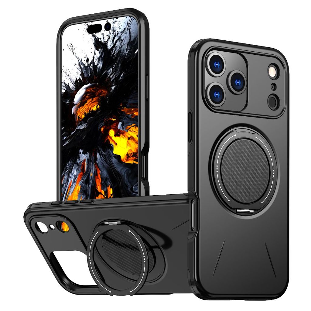 iPhone 17 Pro Max MagSafe Kickstand Case - Black
