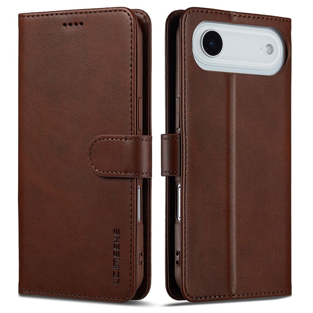 LC.IMEEKE iPhone Air Wallet Cover with Stand - Brown