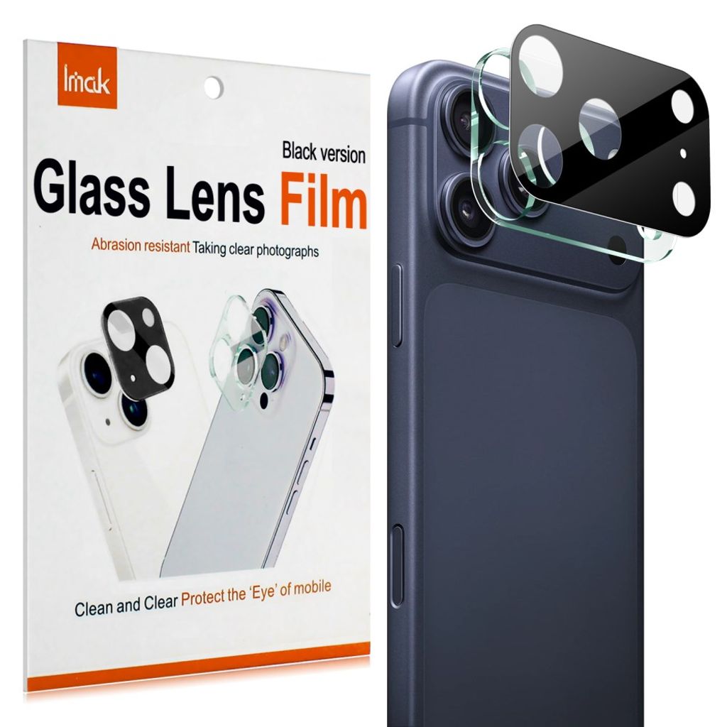 IMAK iPhone 18 Pro Max Lens Protector Tempered Glass - Black — IMAK