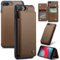 CASEME iPhone 6 Plus/6s Plus/7 Plus/8 Plus Case with 5 Card slots - Brown