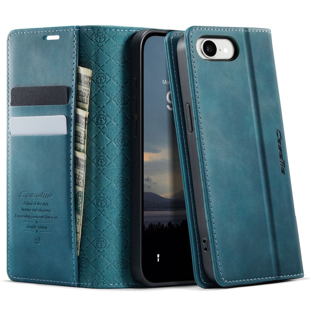 CASEME iPhone 17e/16e Wallet Cover RFID Blocking - Green