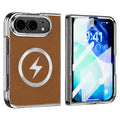 iPhone Duo MagSafe Case with Built-in Screen Protector - Brown — Övrigt