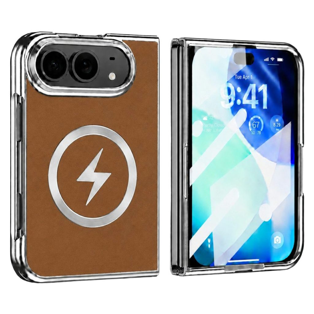 iPhone Duo MagSafe Case with Built-in Screen Protector - Brown — Övrigt