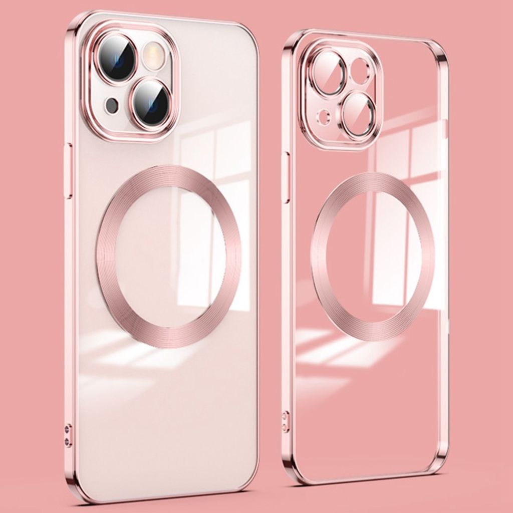 iPhone 14 MagSafe Case with Lens Protector - Rose Gold