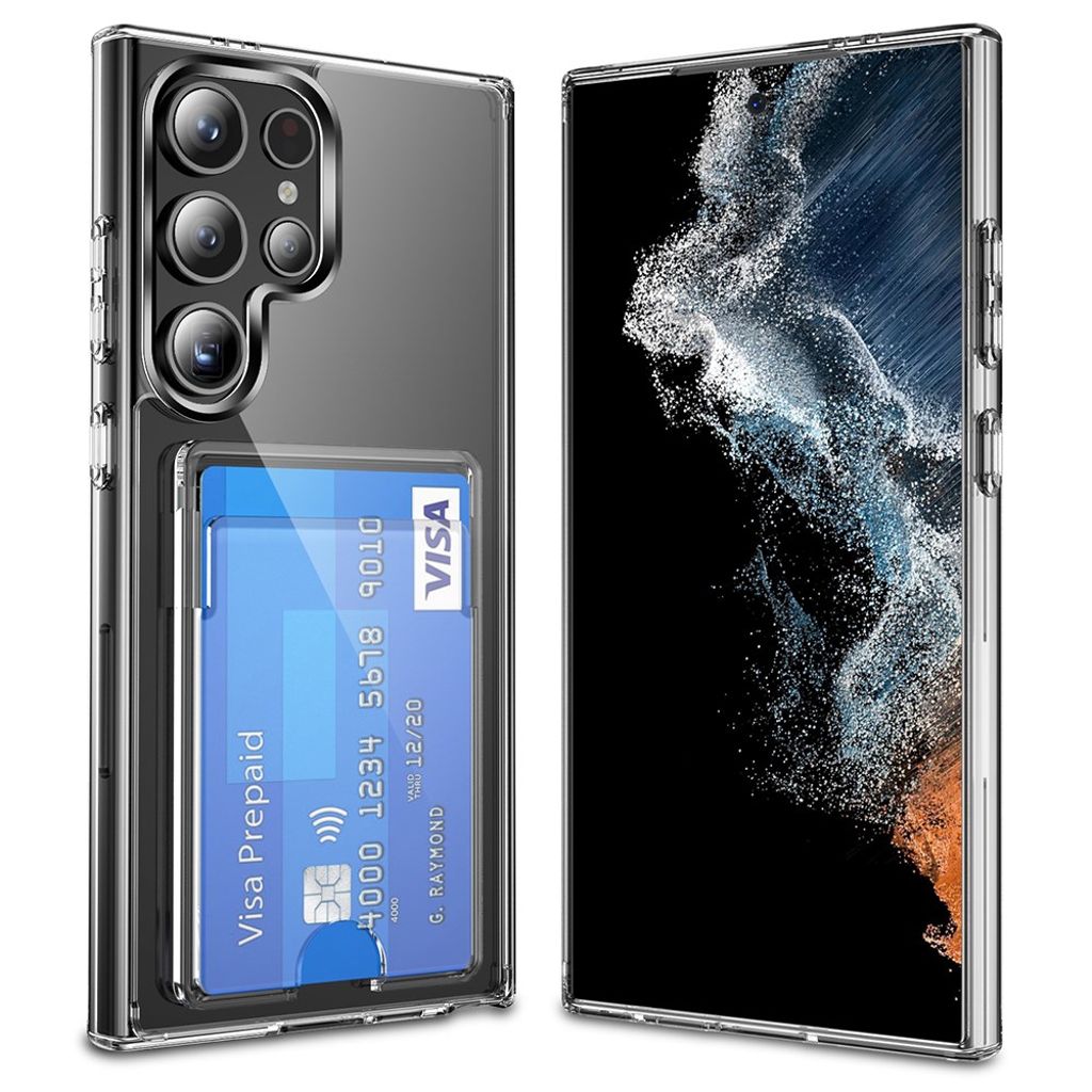 Samsung Galaxy S25 Ultra Phone Case with Card slot - Transparent
