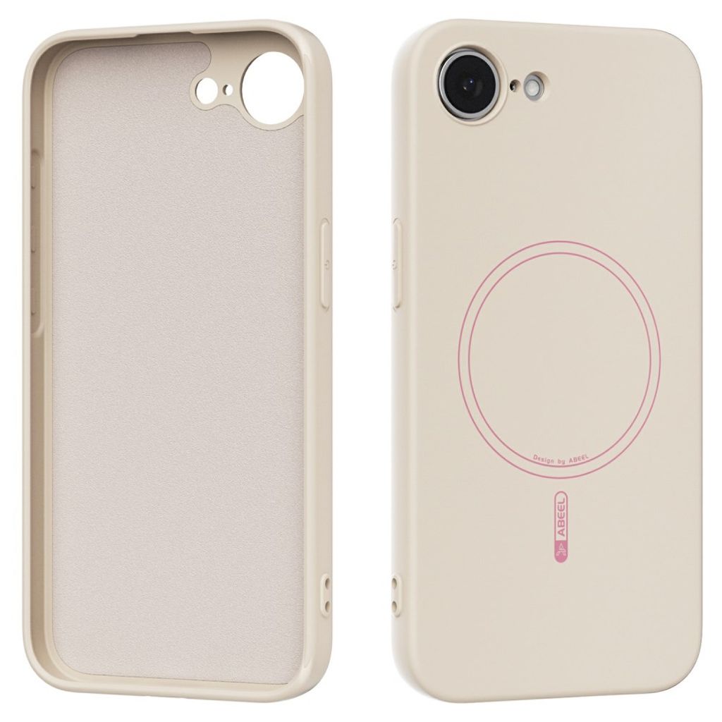 ABEEL iPhone 17e/16e Silicone Case MagSafe - Beige — ABEEL
