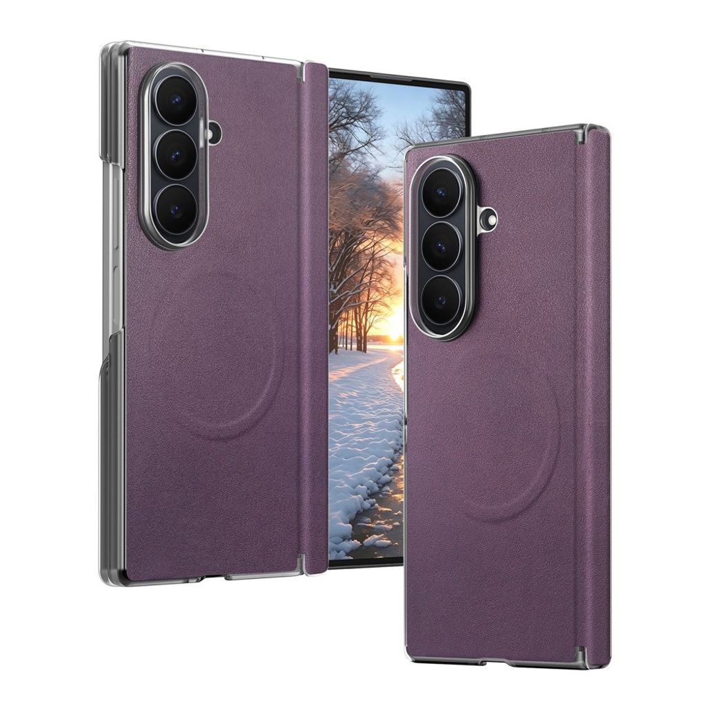 MagSafe Case PU-leather Samsung Galaxy Z Fold8 Ultra - Purple — MagSafe