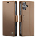 CASEME iPhone 17 Cover with Card Slots - Brown