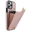 iPhone 15 Pro Max Case with card holder - Rose Gold