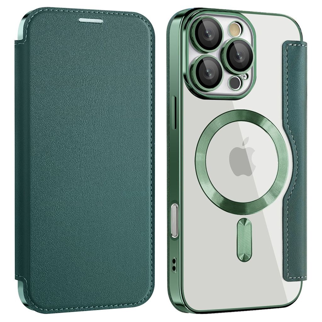 iPhone 16 Pro Cover with card slots - Dark Green