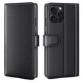iPhone 16 Pro Max Cover in real leather - Black