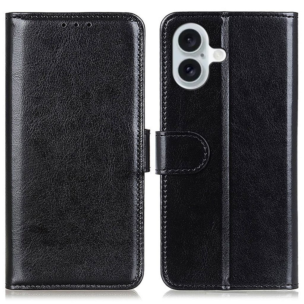 Crazy Horse iPhone 16 Cover - Black