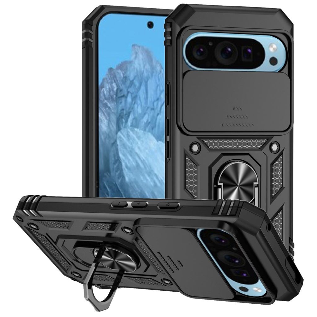 Google Pixel 10 Pro / 10 / 9 / 9 Pro Case with Stand - Black — Google