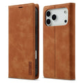 LC.IMEEKE iPhone 18 Pro Max/17 Pro Max Wallet Cover - Brown — LC.IMEEKE