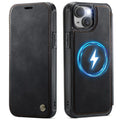 CASEME 053 iPhone 13 Wallet Cover MagSafe RFID blocking - Black — CASEME