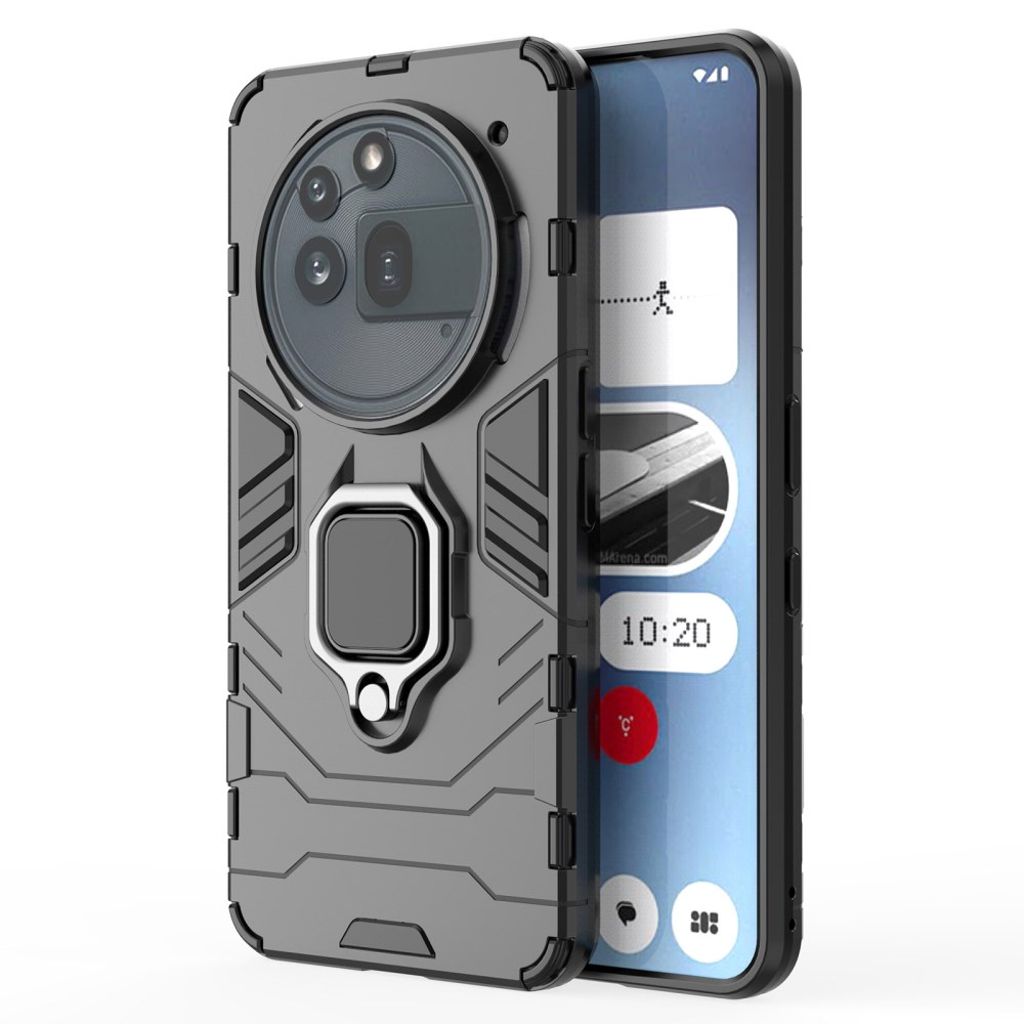 Nothing Phone (3a) Pro Case with Ring holder - Black