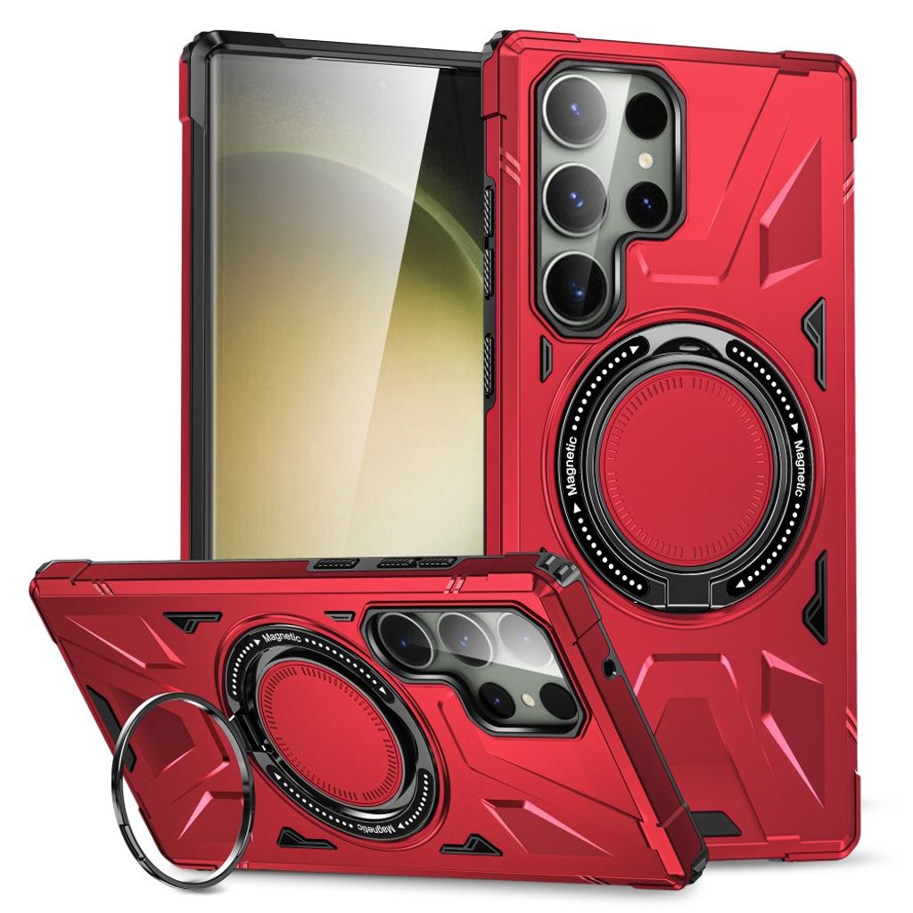 Samsung Galaxy S24 Ultra smartphone case with a stand - Red — Samsung