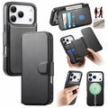 CASENEO iPhone 18 Pro Max/17 Pro Max MagSafe Cover with Wallet - Black — CASENEO