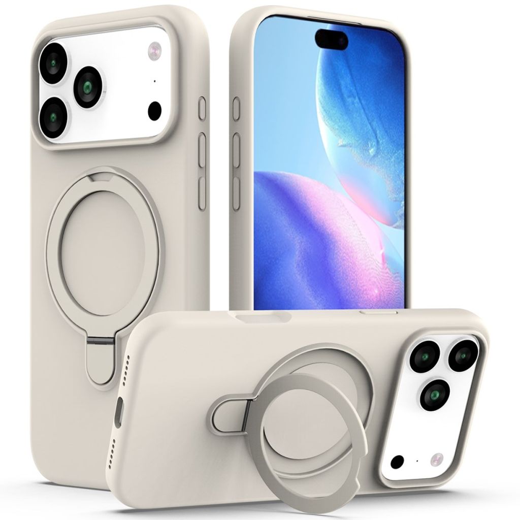 iPhone 17 Pro Max MagSafe Kickstand Case – Beige
