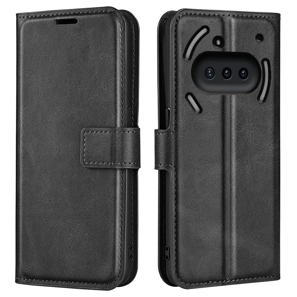 Nothing Phone (3a) Wallet Cover with Stand - Black
