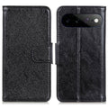 Google Pixel 11 Pro XL Wallet Cover Nappa Texture Split Leather - Black — Google