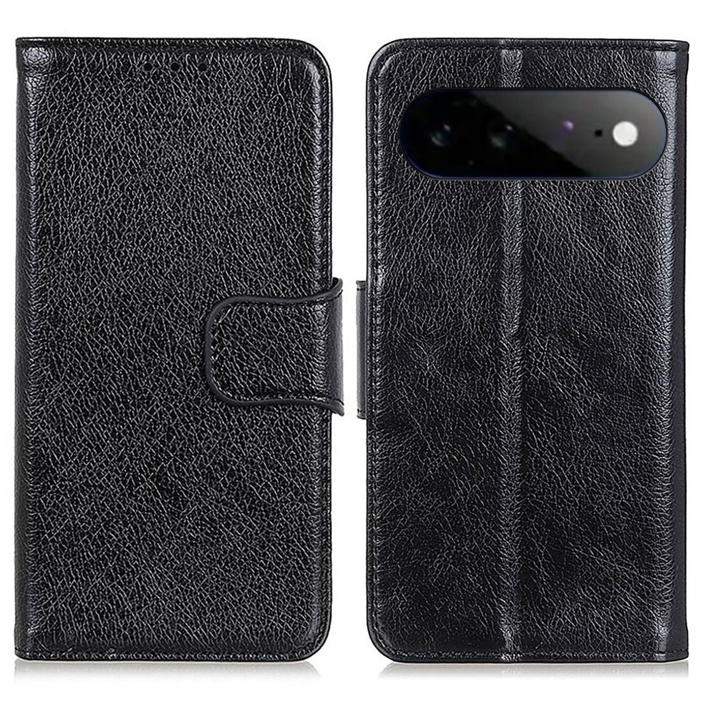 Google Pixel 11 Pro XL Wallet Cover Nappa Texture Split Leather - Black — Google
