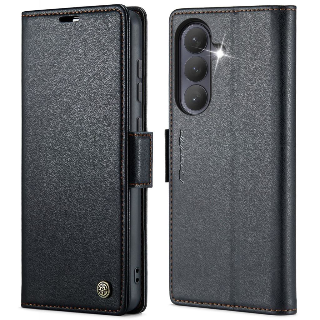 CASEME Samsung Galaxy S26 Plus Wallet Cover RFID Blocking Stand - Black — CASEME