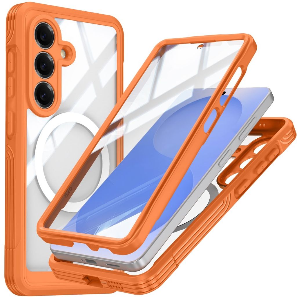 Samsung Galaxy S26 Plus MagSafe Case built-in screen protector - Orange