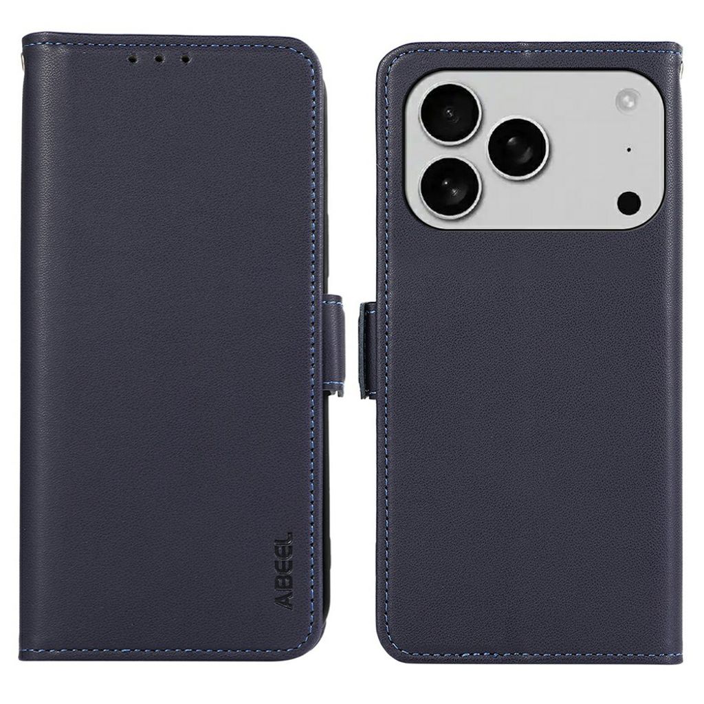 ABEEL iPhone 18 Pro Max/17 Pro Max Wallet Cover RFID Blocking - Blue — ABEEL